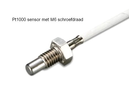 Pt1000 schroefsensor| Pt1000-teflon-M6