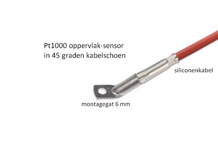 Pt1000 surface sensor| Pt1000-0.25sil