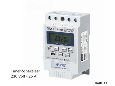 Timer Schakelaar 230 Volt - 15A